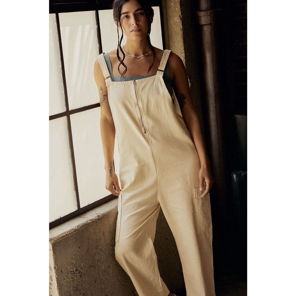 Back Beat Co Hemp Overall Cream Size XS